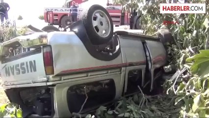 Cip Ağaca Çarpıp Ters Döndü 1 Ölü, 4 Yaralı