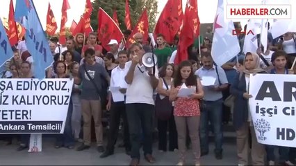 Asansör Kazası Ankara'da Protesto Edildi