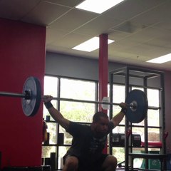 9/6- snatch, heavy single. 135 lbs