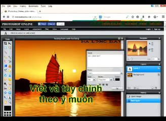 Chèn chữ vào hình ảnh đơn giản bằng Photoshop online