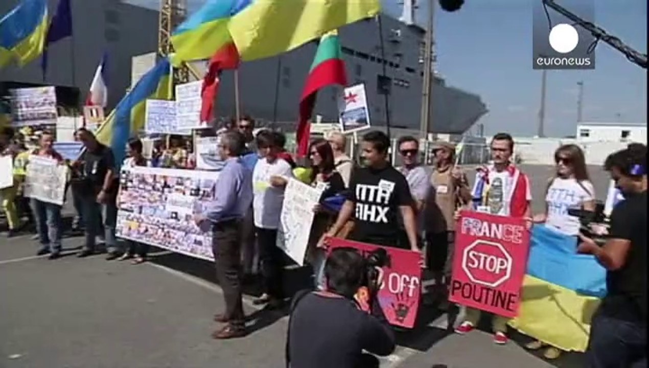 Francia: a Saint Nazaire manifestazioni pro e contro la Mistral alla Russia