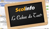 Le Cahier de Texte numérique SCOLINFO