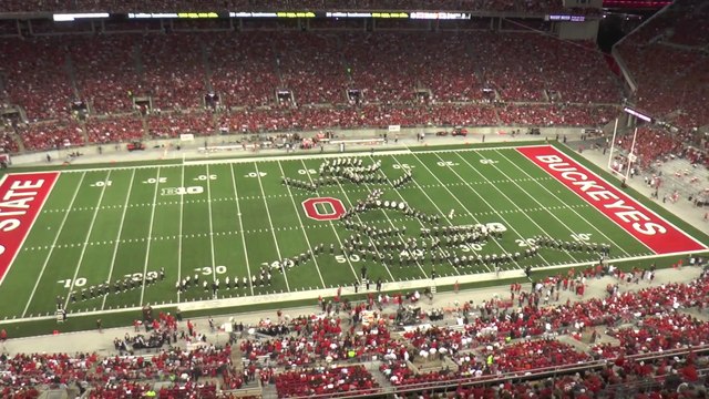Ohio State Marching Band Performs TV Show Tribute Halftime Show