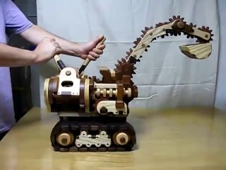 Amazing toy : Wooden excavator