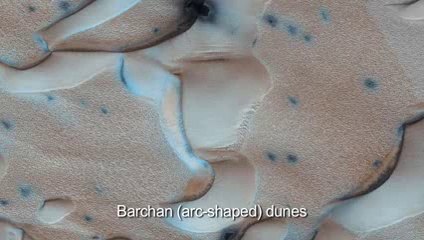 Mars Dry Ice and Dunes