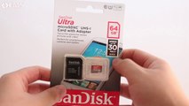 Sandisk Ultra MicroSDXC 64GB UHS-I: Unboxing