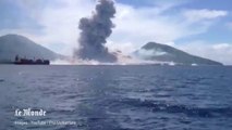 L'entrée en éruption d'un volcan de Papouasie-Nouvelle Guinée filmée par des touristes