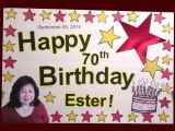 Mom's 70th Surprise Birthday Celebration!  (09/06/14)