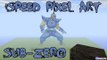 Minecraft Speed Pixel Art: Building Sub-Zero By N3V3R