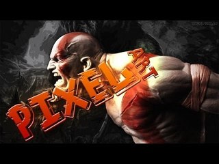 Minecraft Pixel Art: Kratos By N3V3R