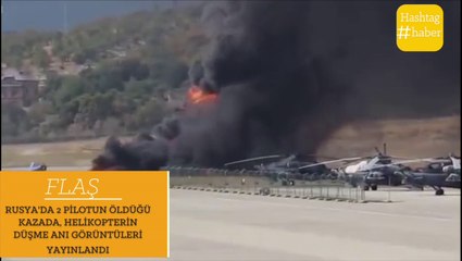 HELİKOPTERİN DÜŞME ANI