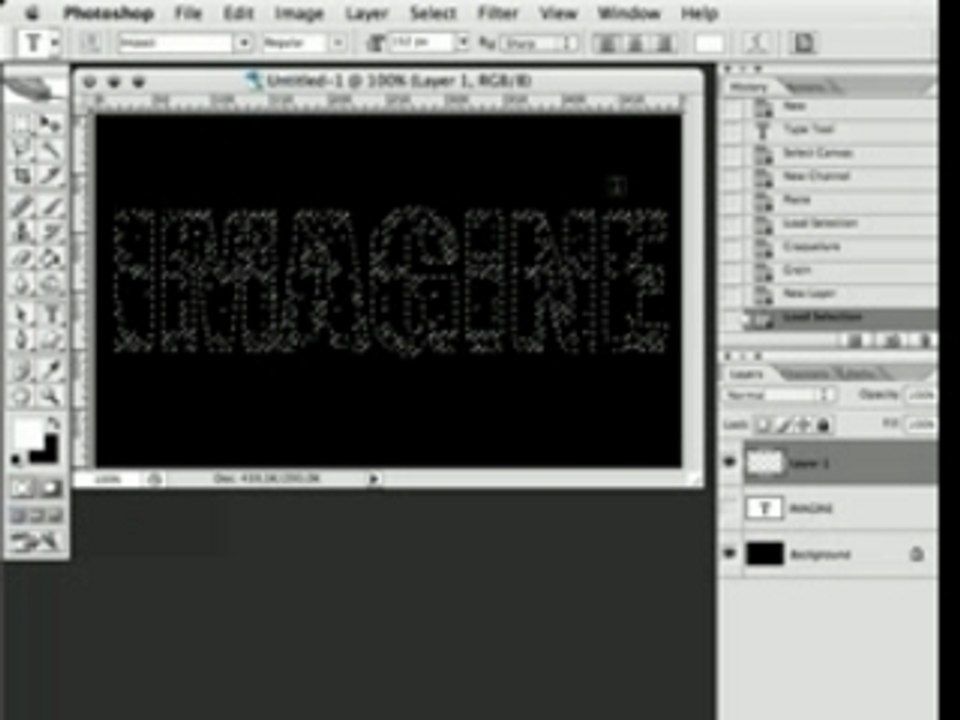 Tuto photoshop - Effet usé à 1 texte
