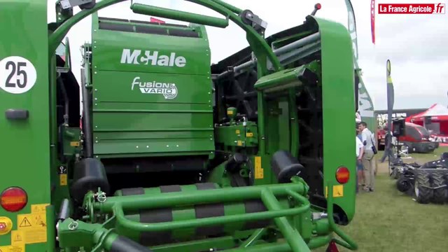 Fenaison : McHale Fusion Vario, presse enrubanneuse à chambre variable