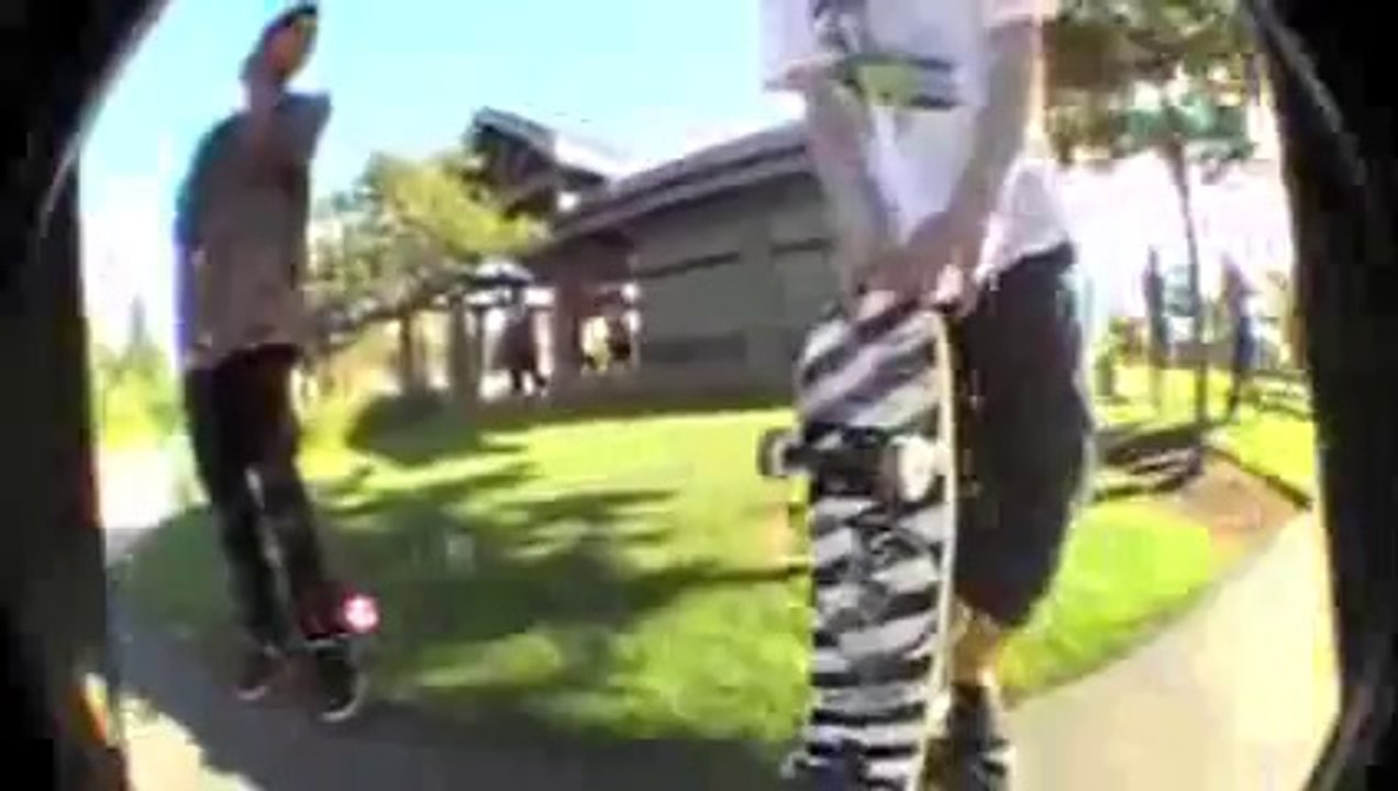 SKATERS SAVE TWO BABIES FROM LOCKED CAR
