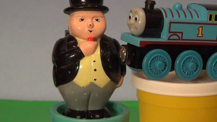 Thomas and Friends, we use Play Doh to build Sir Topham Hatt , the Fat Controller.