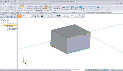 Solid Edge St Orient View Normal To Sketch Plane