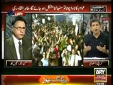 Hasan Nisar sharing his views about the crowd in PTI Sit-in at D Chowk Islamabad