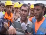Halkalı'da işçiler TEM'i kapattı