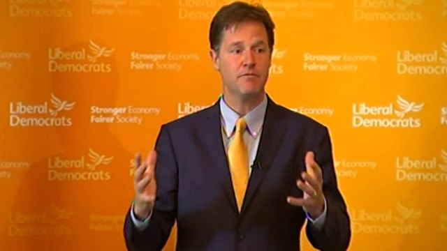 Nick Clegg calls for benefits cuts for better-off pensioners
