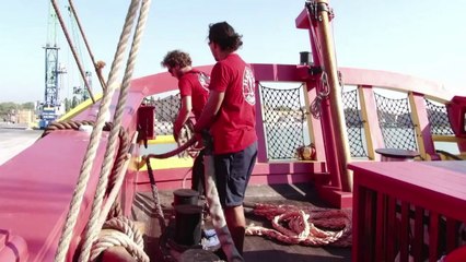 بعد ورشة بناء استمرت 17 عاما فرقاطة "ايرميون" تبحر اخيرا