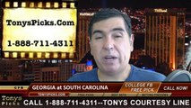 South Carolina Gamecocks vs. Georgia Bulldogs Pick Prediction NCAA College Football Odds Preview 9-13-2014