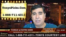 Notre Dame Fighting Irish vs. Purdue Boilermakers Pick Prediction NCAA College Football Odds Preview 9-13-2014