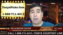 Boston College Eagles vs. USC Trojans Pick Prediction NCAA College Football Odds Preview 9-13-2014