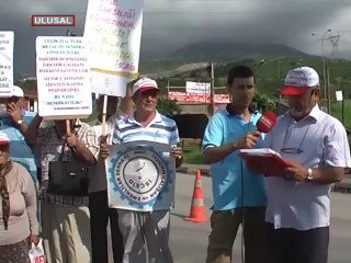 İşçiler eyleme başladı