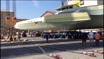Le trimaran Ocean Eagle sort des ateliers
