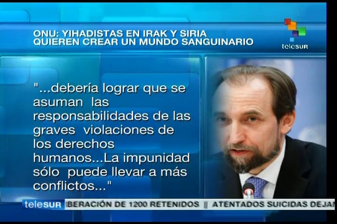 ONU advierte que yihadistas quieren crear un mundo sanguinarios