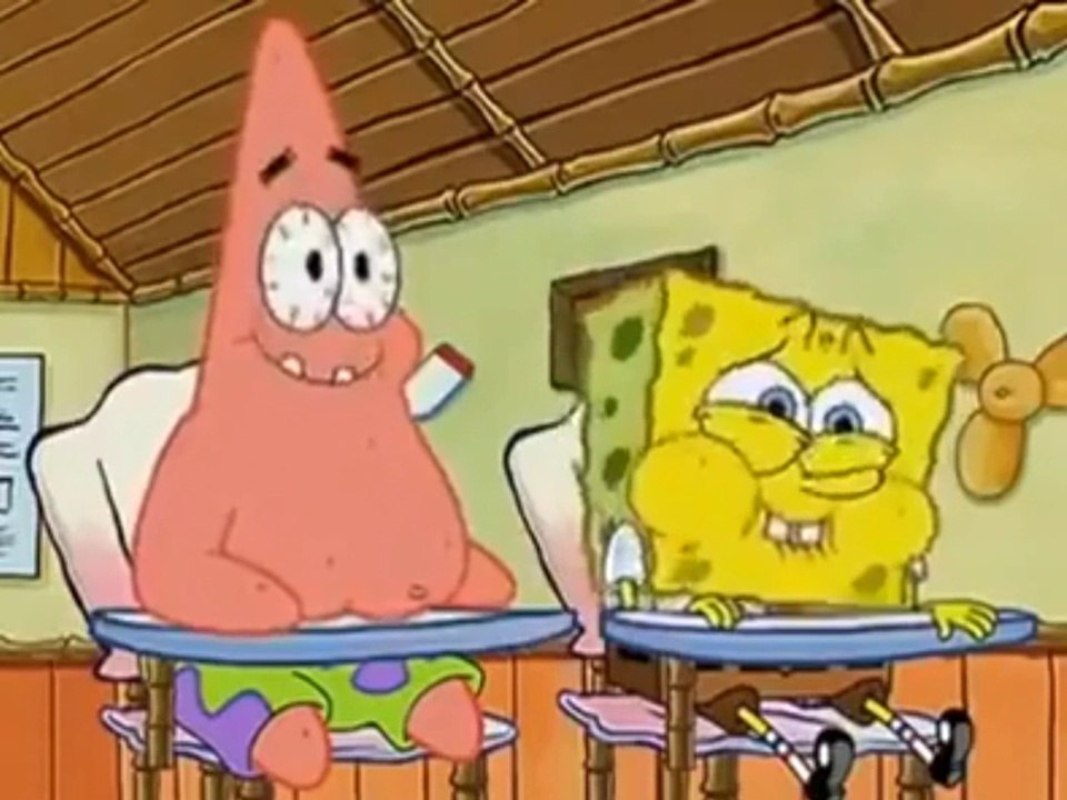 Spongebob und Patrick in der Klasse :)