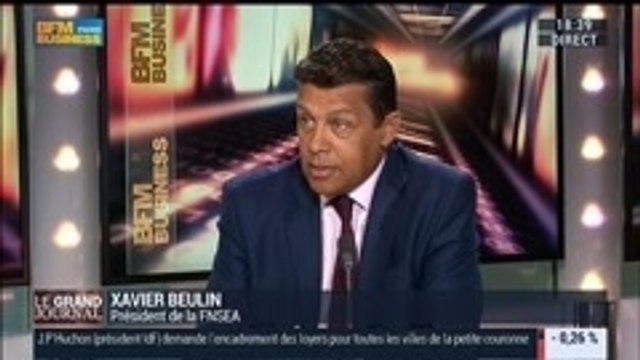 Xavier Beulin, président de la FNSEA, dans Le Grand Journal - 08/09 3/3