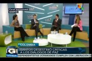 Critica Santos a quienes cuestionan que ejército esté en mesa de paz