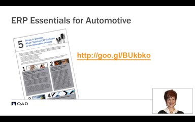 ERP Essentials for Automotive Industry