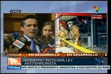 Estado chileno invocará la Ley antiterrorista por bombazo en Santiago