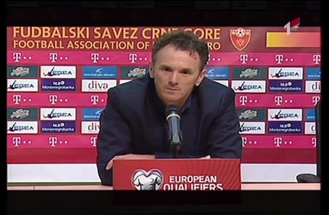 Konferencija za štampu selektora Branka Brnovića nakon utakmice Crna Gora vs Moldavija,kvalifikacije za EP fudbal / www.rtcg.me 8/9/2014