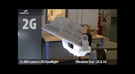 CrouseHinds Lumen Led Floodlight Vibration Test g g