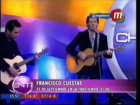 Francisco Cuestas cantó en el Chimentero 3.0