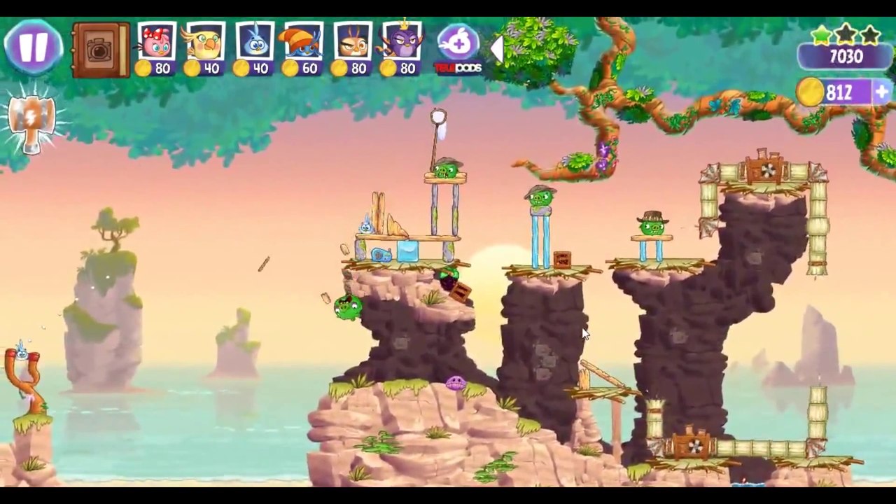 Angry Birds Stella Level 3 Episode 2 Walkthrough ★★★ Beach Day
