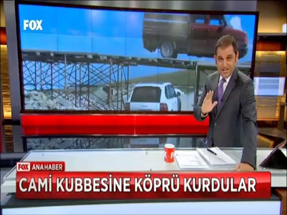 Trabzonlu inşaat mucitleri Cami kubbesine araba yolu kurdular