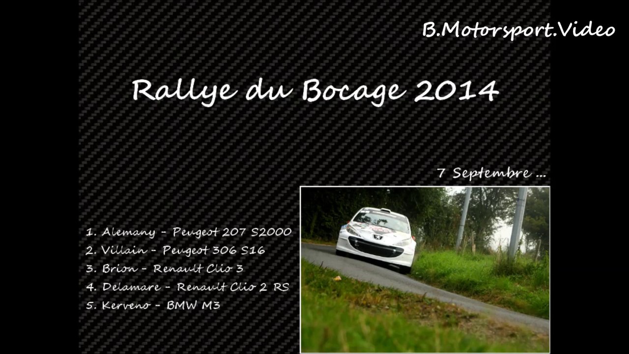 Rallye du Bocage 2014