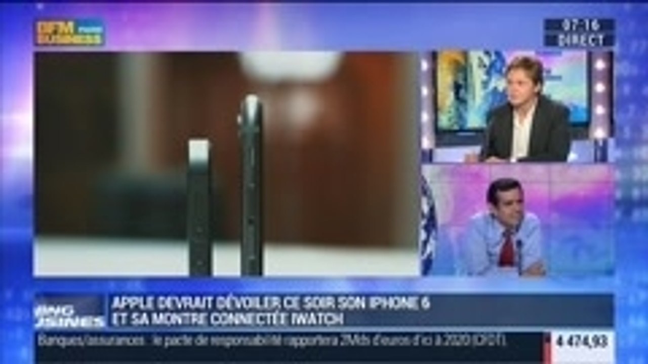 Apple dévoile l'iPhone 6 ainsi que la sortie imminente de la fameuse iWatch, Paul Amsellem, dans GMB – 09/09