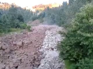 Mud and Stones flowing, Suddan Gali, Bagh Azad Kashmir