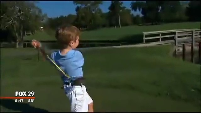 3-Year-Old Born With One Arm Makes Golf Look Easy