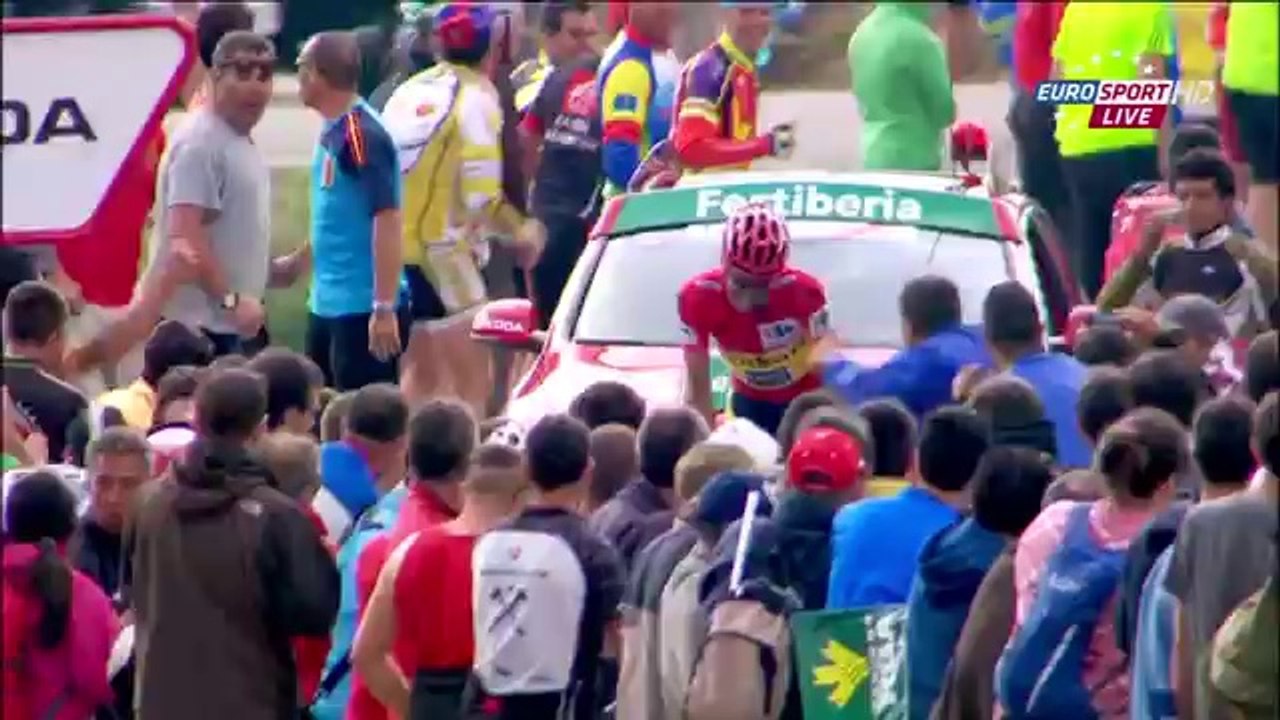 Vuelta 2014 etape 16. Attaque de victoire de Contador