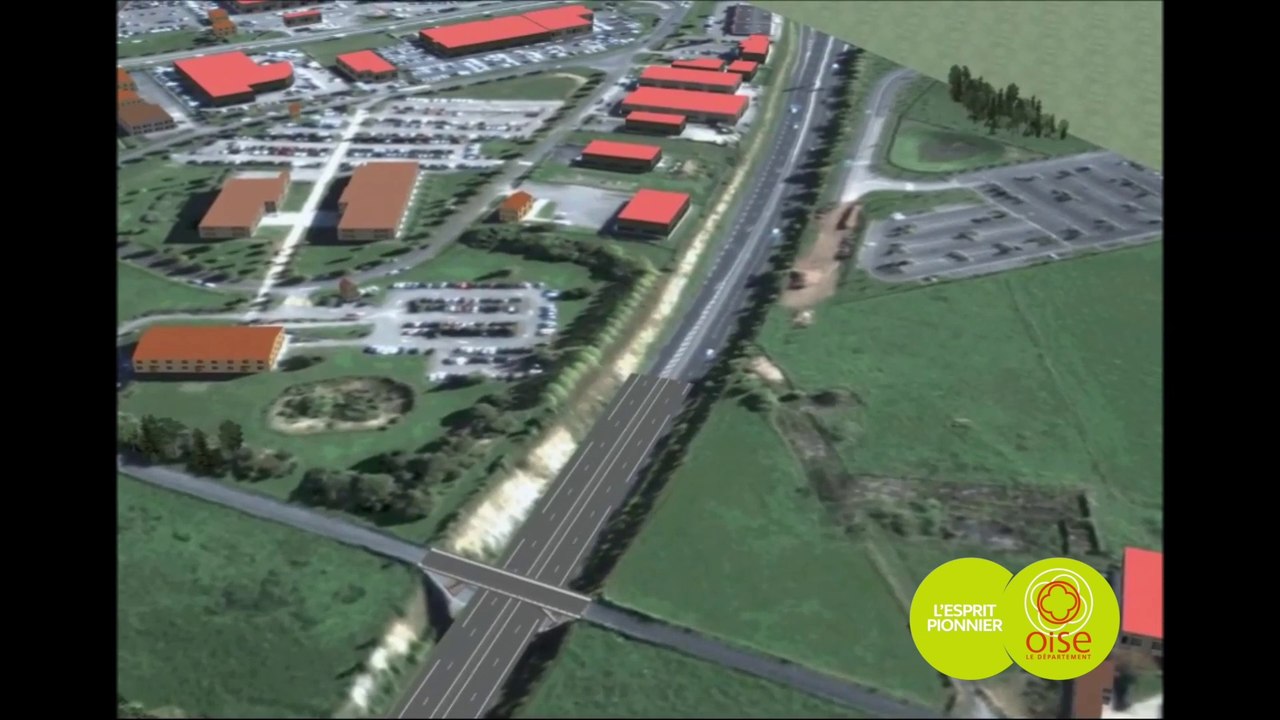 Survol de la déviation de Troissereux