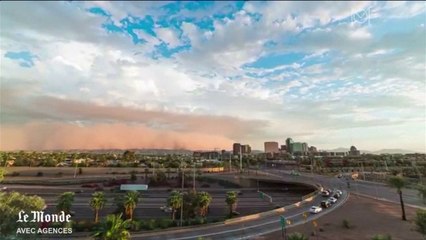 Timelapse : la ville de Phoenix recouverte par un nuage de poussière