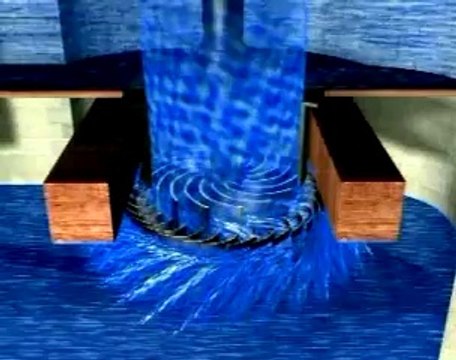 Turbine hydraulique de Fourneyron, 1832 : principe de fonctionnement