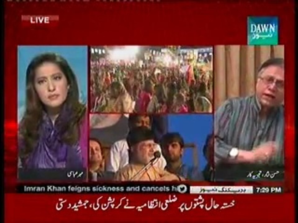 Mehar Bukhari Tries to influence through a survey report and look at the Hassan Nisar's counter attack state on Status-Quo