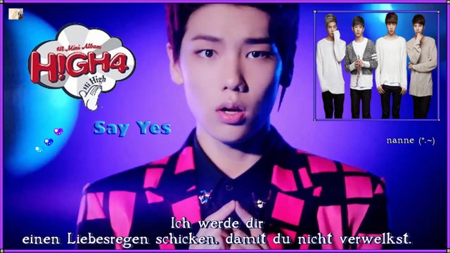 HIGH4 - Say Yes k-pop [german sub] Mini Album - HI HIGH